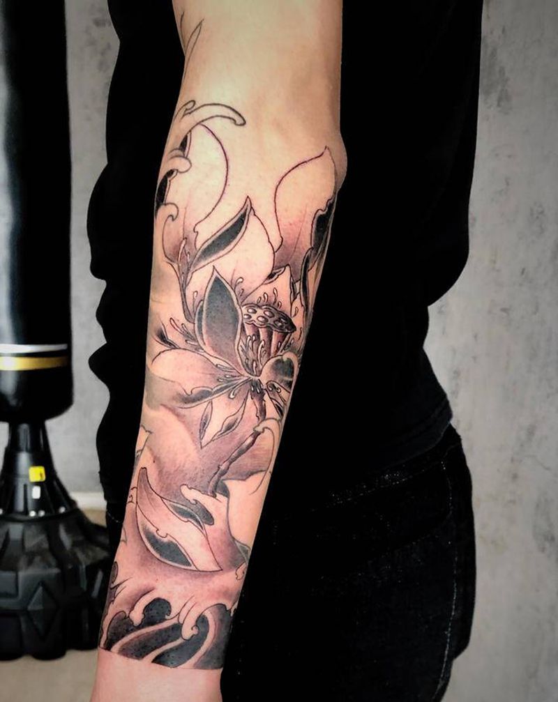 添加纹身图片_手臂新传统纹身图案