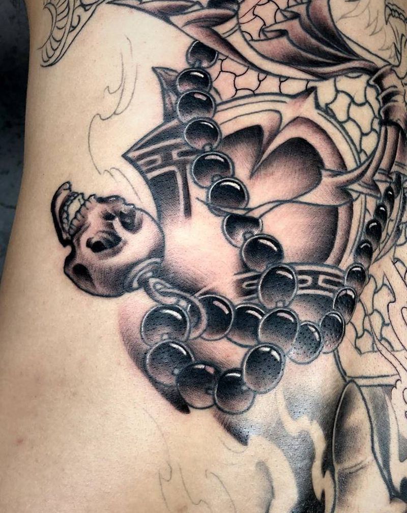 悟空纹身图片_背部新传统纹身图案