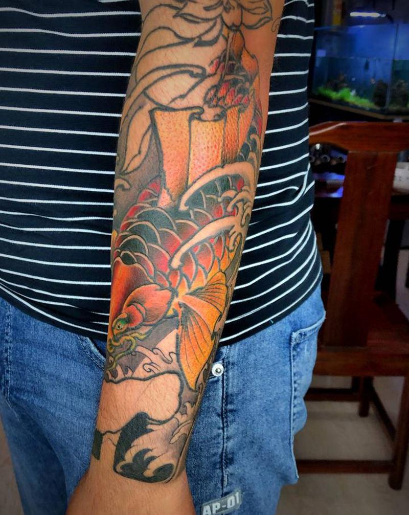 修改纹身图片_手臂新传统纹身图案