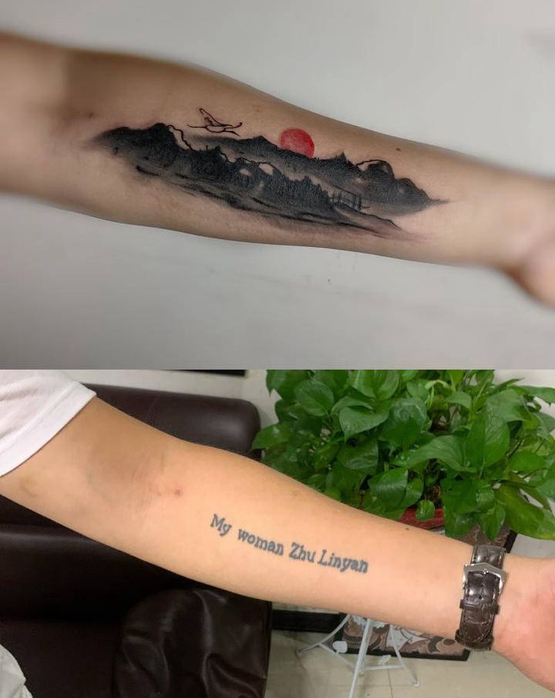 遮盖纹身图片_手臂纹身图案