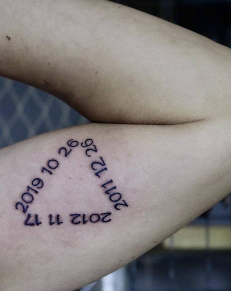 近期小图纹身图片_手臂胸部图腾点刺纹身图案