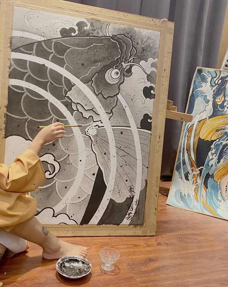 手稿纹身图片_老传统新传统纹身图案