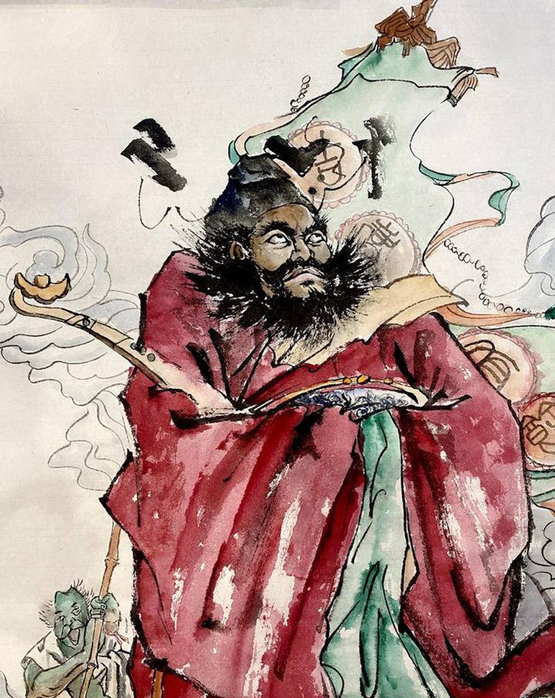 中国风手稿第二名纹身图片_水墨纹身图案