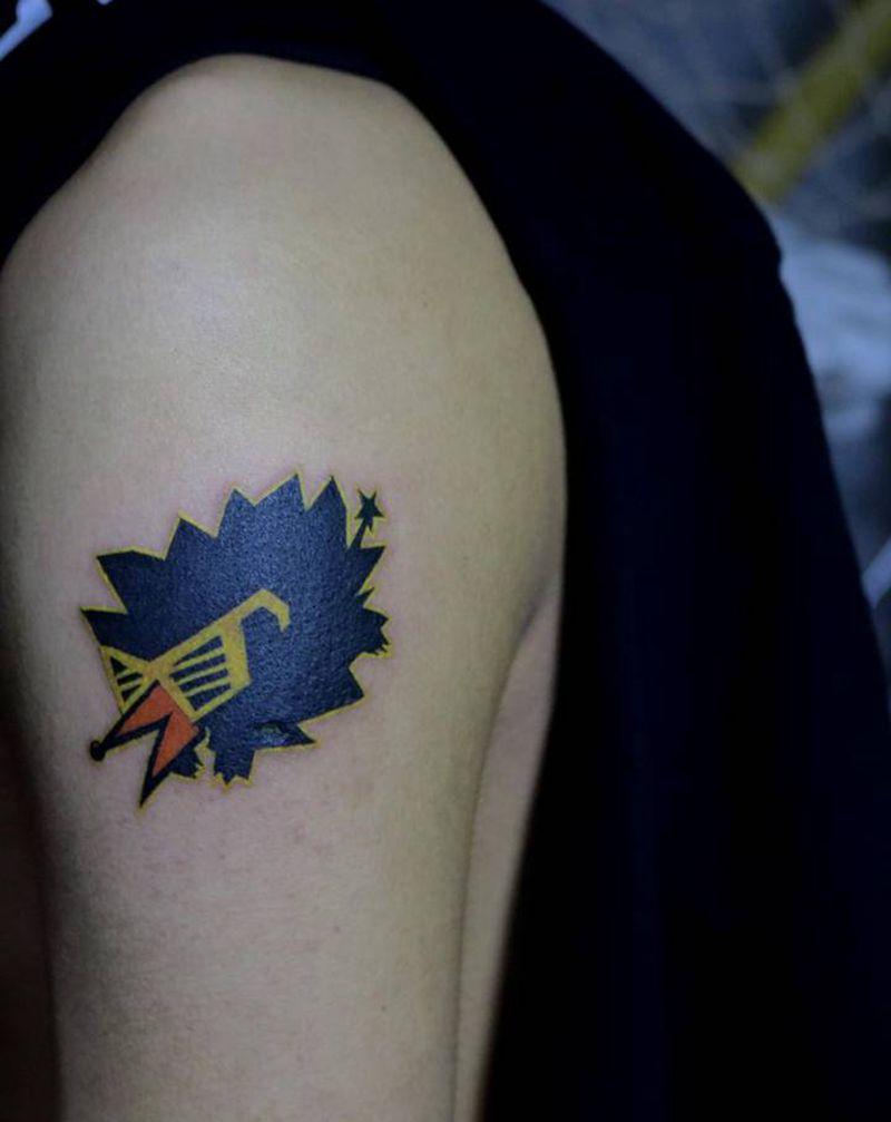 刺猬纹身图片_手臂Old School刺猬纹身图案