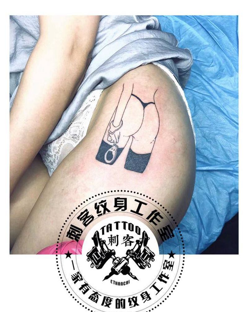 S@m纹身图片_腿部纹身图案