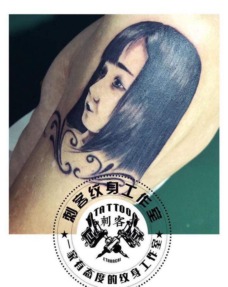 女友纹身图片_手臂纹身图案