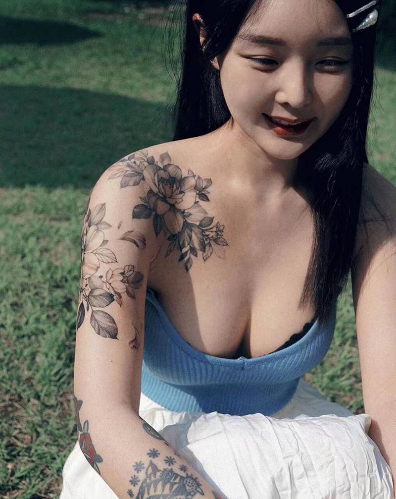 小清新纹身图片_手臂纹身图案