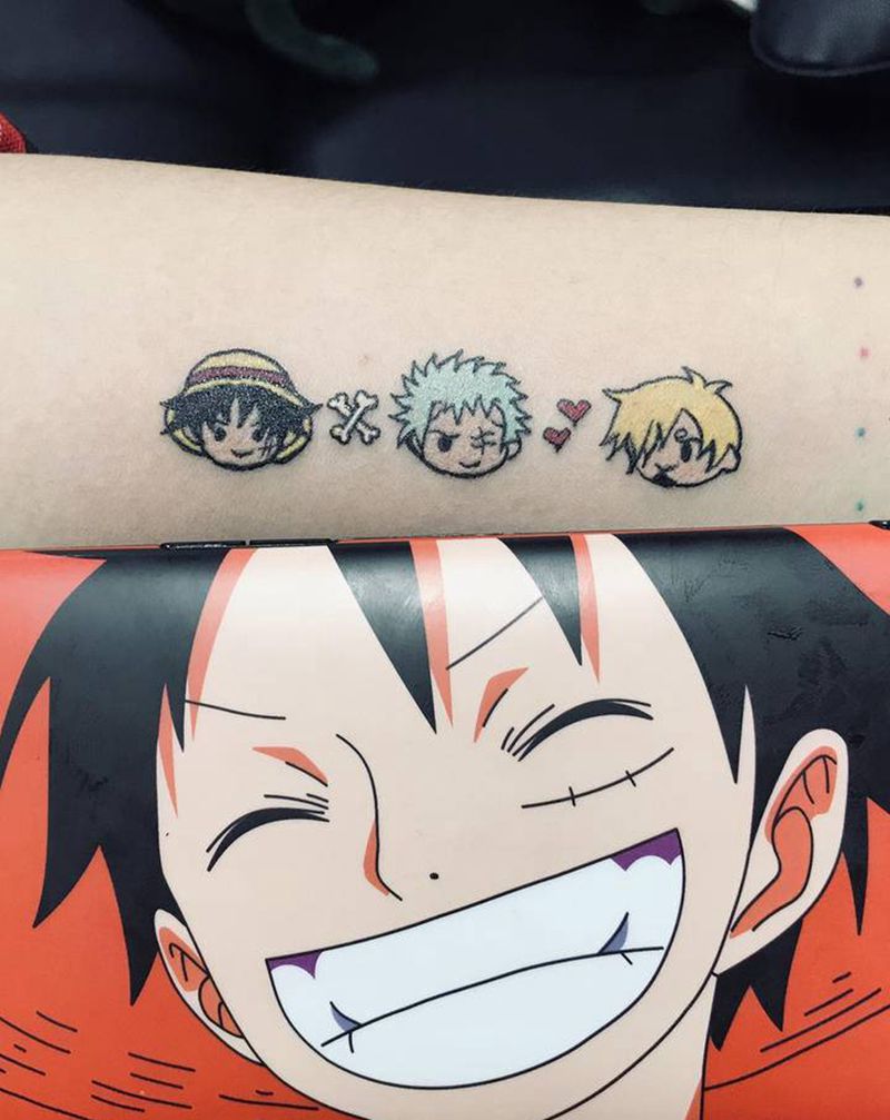 Q版海贼王纹身图片_手臂纹身图案