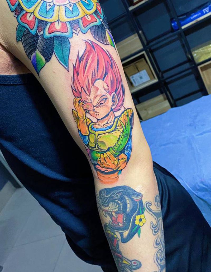 贝吉塔纹身图片_手臂纹身图案