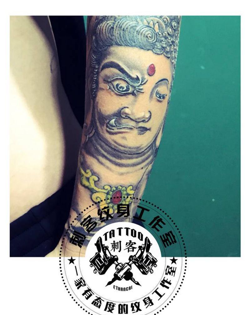 善恶纹身图片_手臂纹身图案