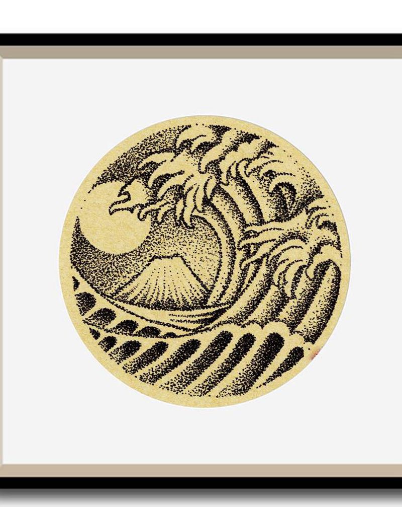 点刺：浮世绘纹身图片_点刺纹身图案