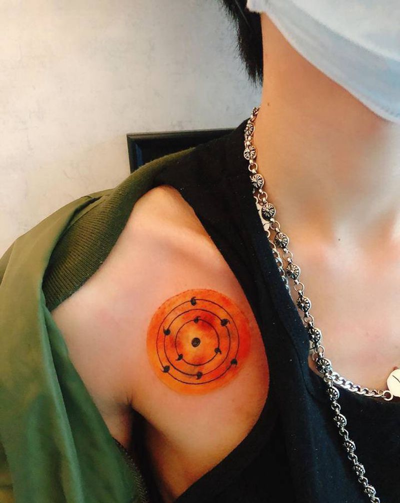 無制限の毎月の読書纹身图片_肩部New School纹身图案