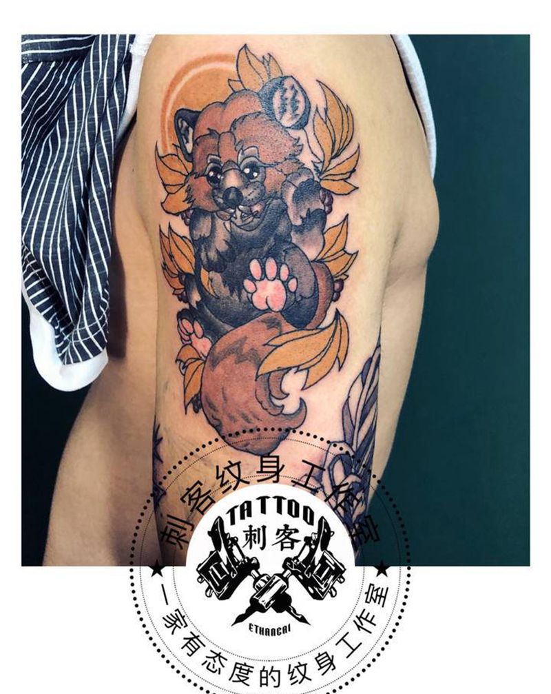 干脆面君纹身图片_New School纹身图案