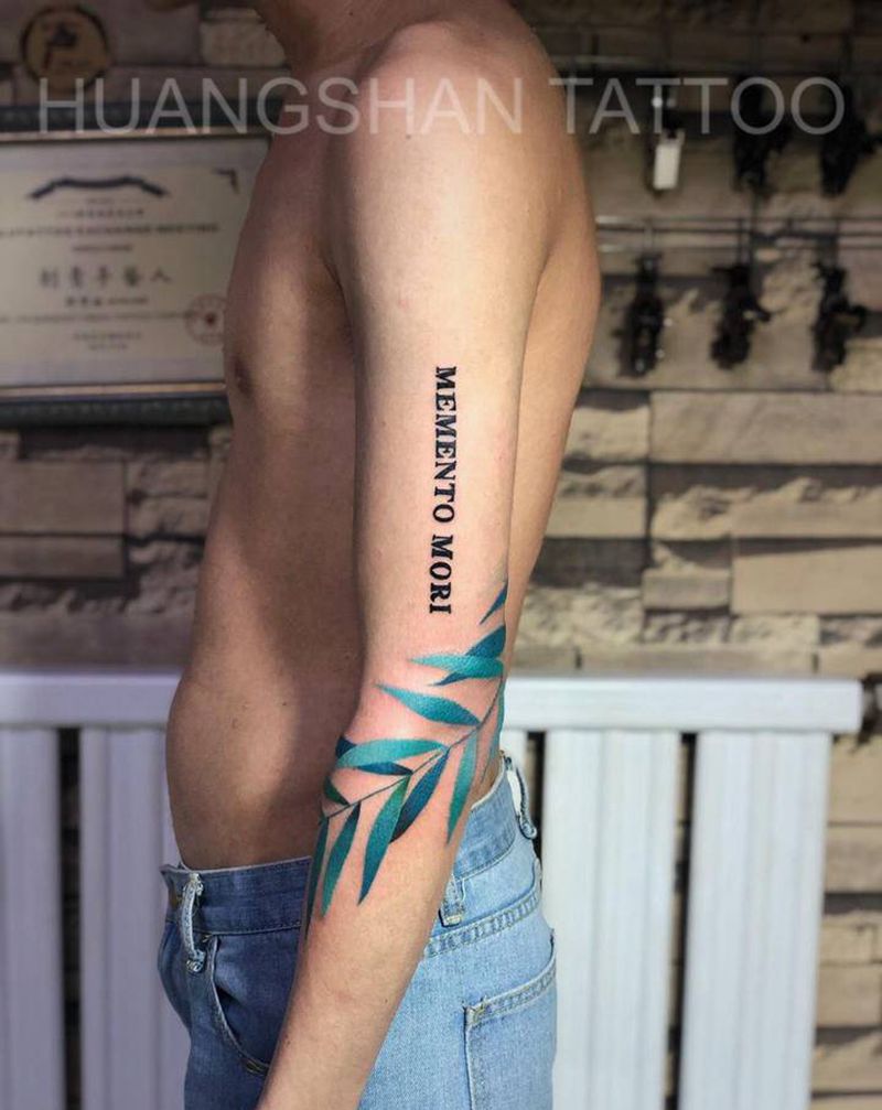 顾客自带图纹身图片_手臂水墨欧美写实纹身图案