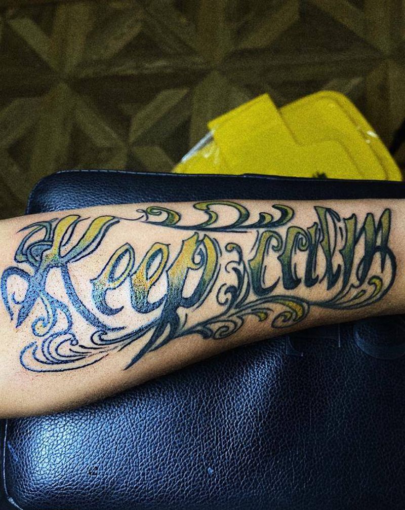 奇卡诺花体纹身图片_手臂New School奇卡诺纹身图案