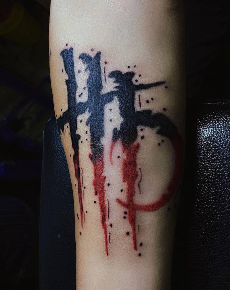 奇卡诺星座纹身图片_手臂New School奇卡诺纹身图案