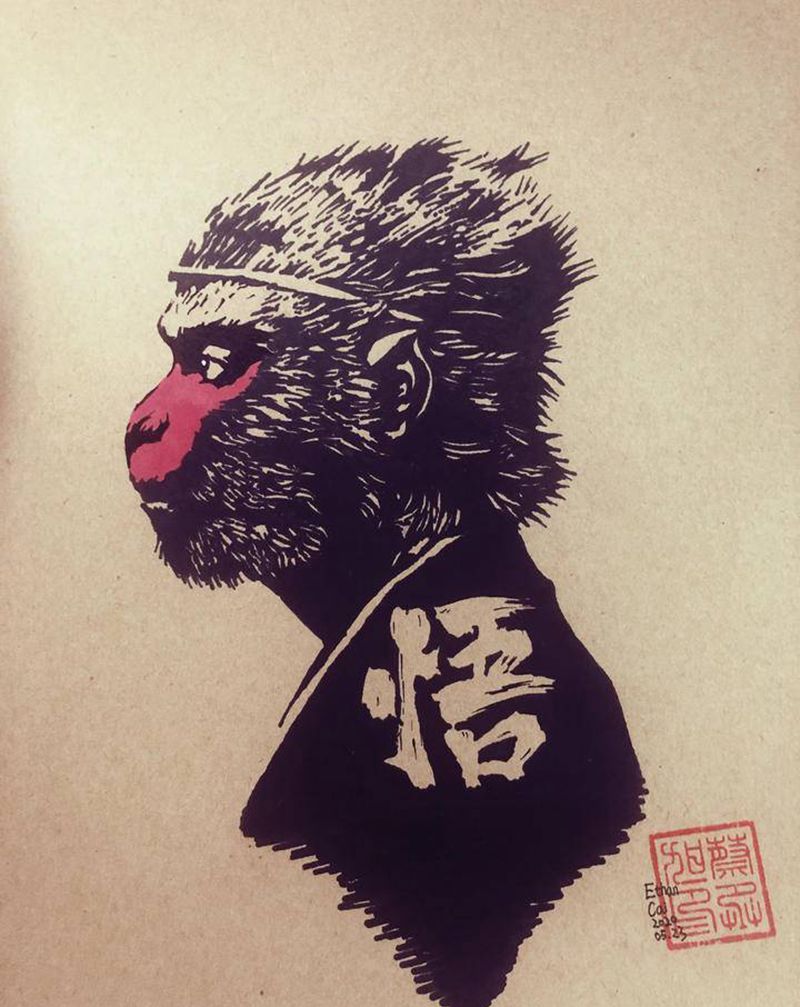 齐天大圣孙悟空纹身图片_图腾纹身图案