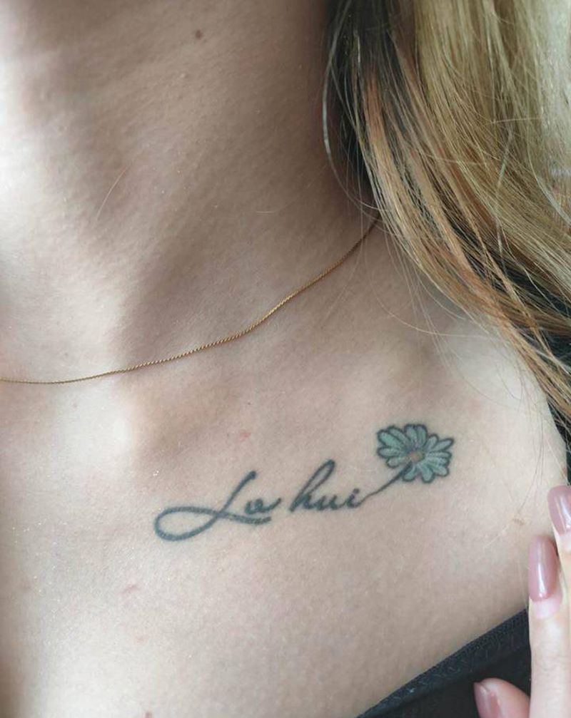 遮盖纹身图片_胸部纹身图案