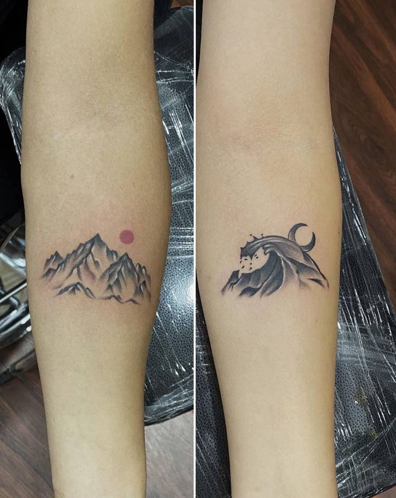 又一对纹身图片_手臂纹身图案