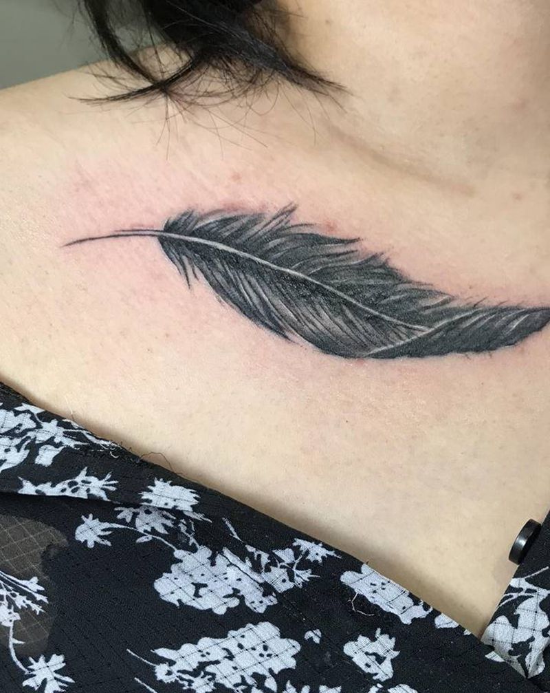 遮盖纹身图片_胸部纹身图案