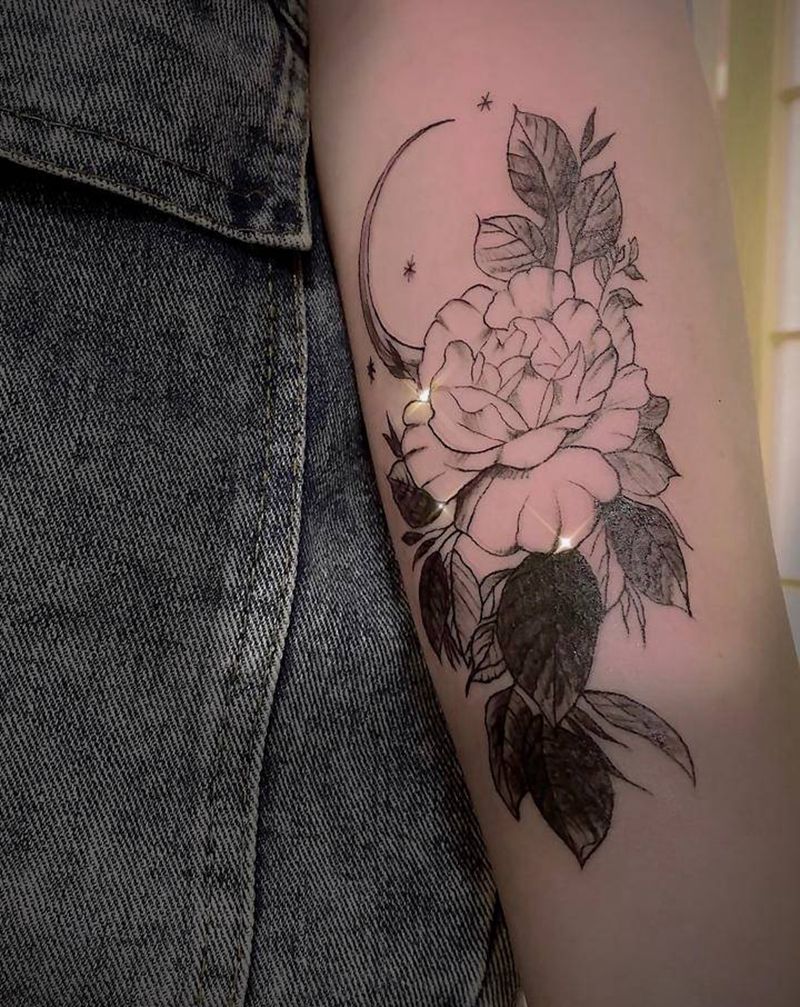 花纹身图片_手臂纹身图案