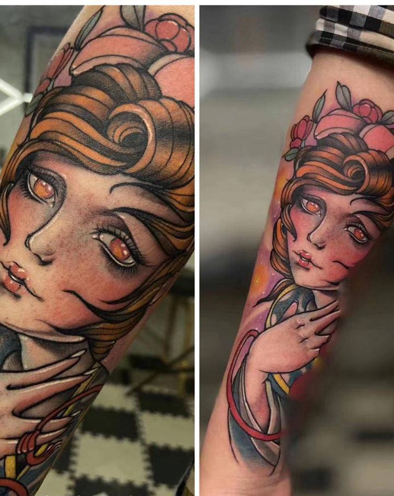 School纹身图片_手臂纹身图案