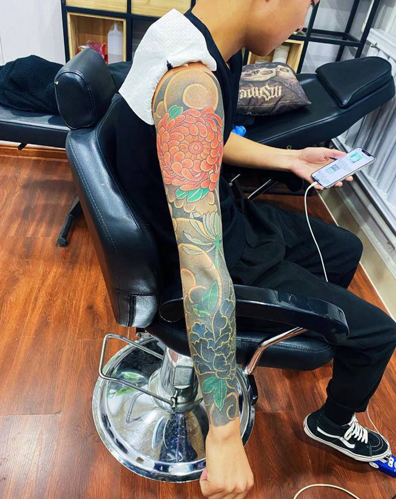 小臂遮盖纹身图片_手臂纹身图案