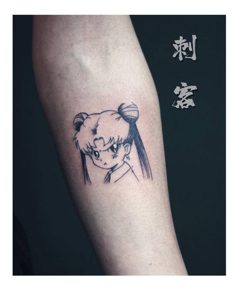 美少女战士纹身图片_手臂纹身图案