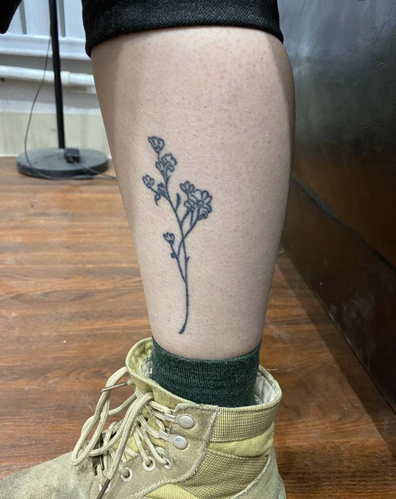 翻新一下纹身图片_腿部纹身图案