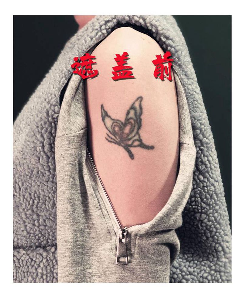 遮盖纹身图片_肩部手臂纹身图案