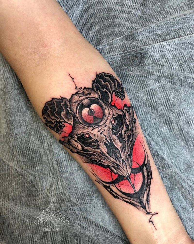 干暗黑纹身图片_手臂纹身图案