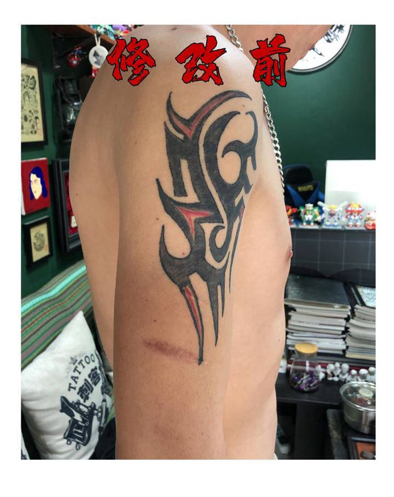 修改失败图腾纹身图片_手臂纹身图案