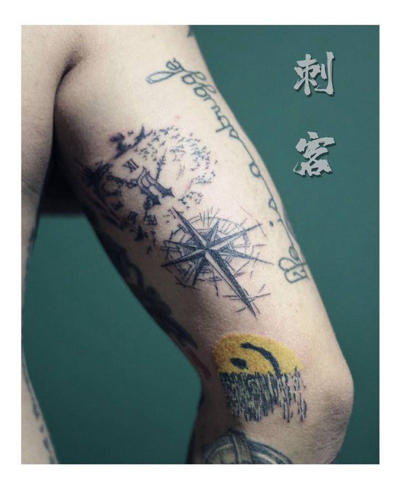 纪念偶像纹身图片_手臂纹身图案