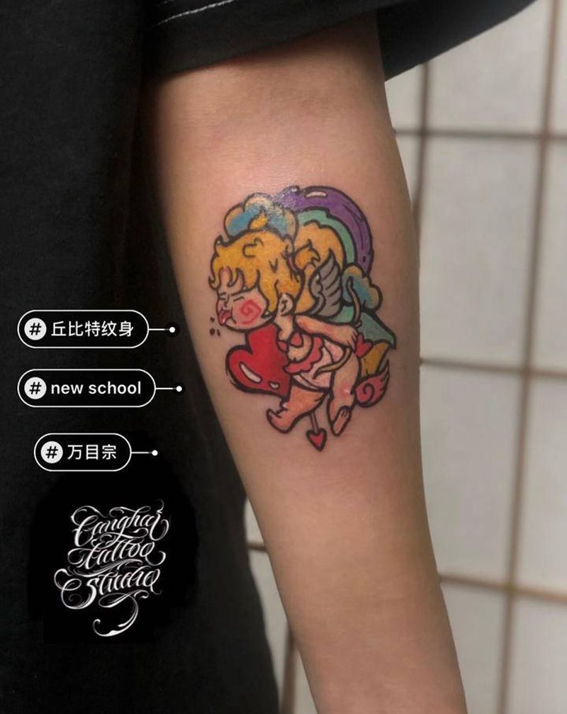 TATTOO纹身图片_手臂New School纹身图案