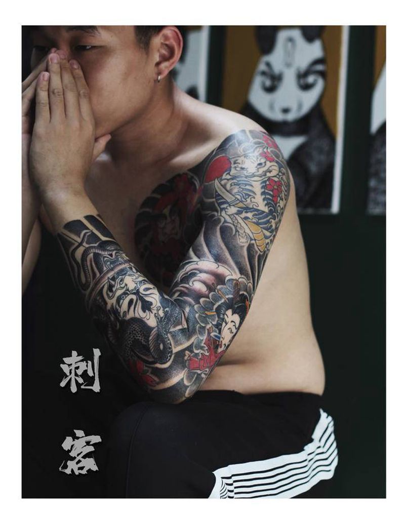 日式纹身图片_手臂纹身图案