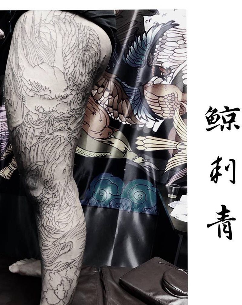 店内作品纹身图片_脚部纹身图案