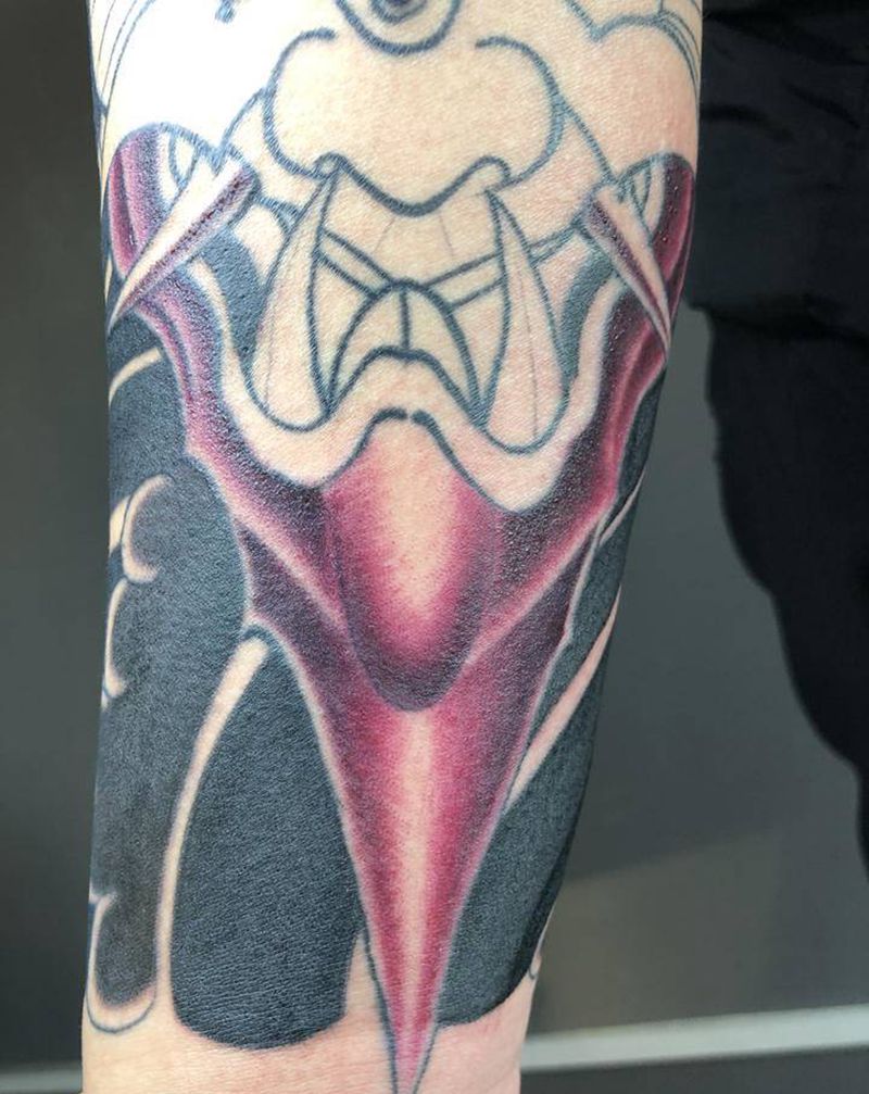 日式花臂纹身图片_手臂老传统纹身图案