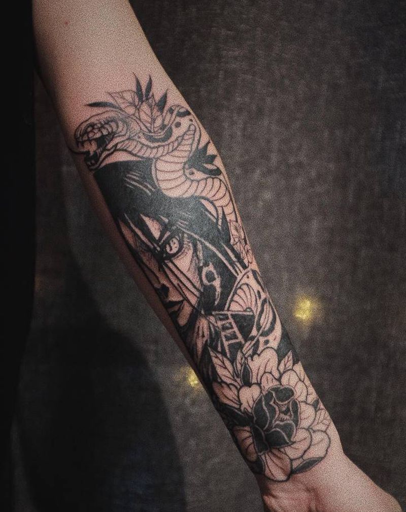 火影 大蛇丸纹身图片_手臂纹身图案