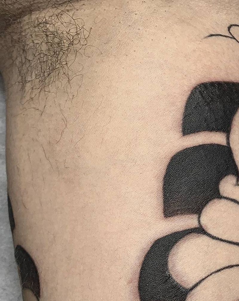 老传统花臂纹身图片_手臂老传统纹身图案