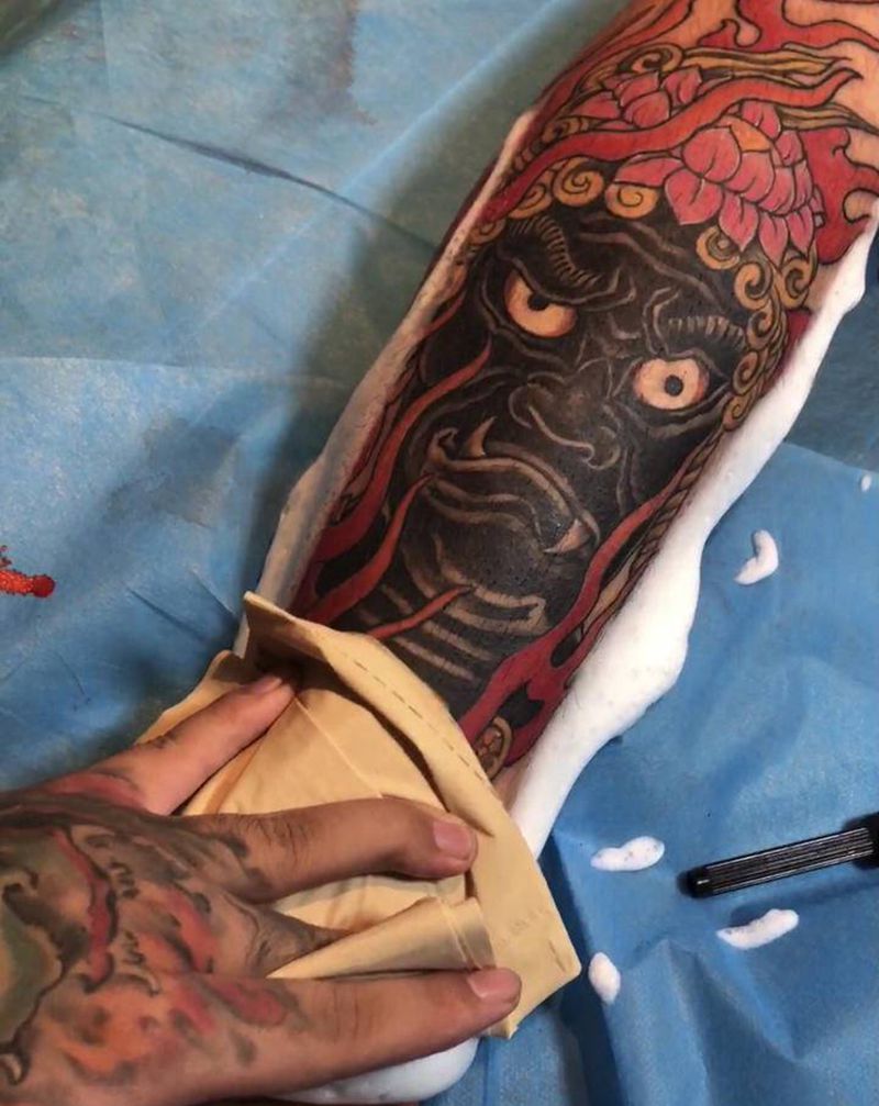 传统不动明王纹身图片_老传统纹身图案