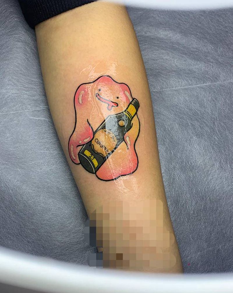 小啾啾纹身图片_手臂Old School纹身图案