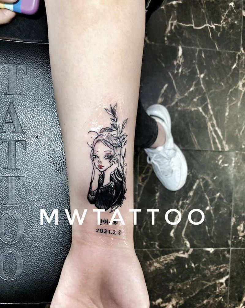 清新纹身图片_手臂纹身图案