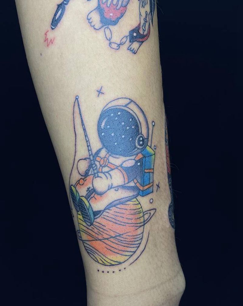 拼接小图纹身图片_手臂新传统纹身图案