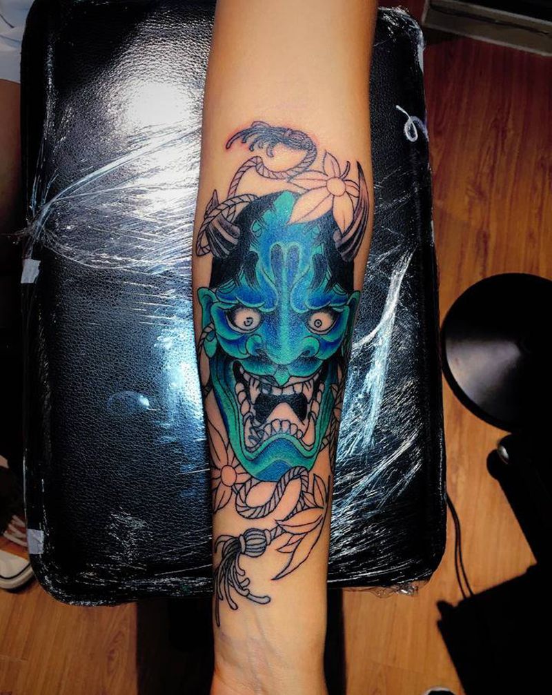 班若！纹身图片_手臂欧美写实纹身图案