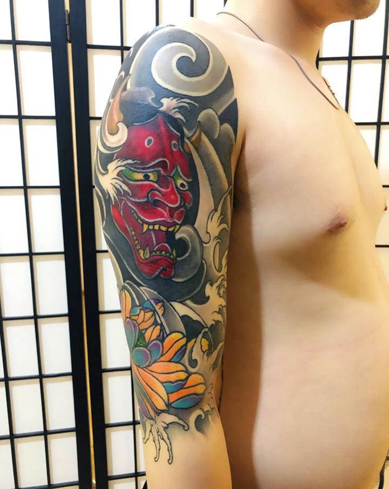 失败纹身修改纹身图片_手臂老传统纹身图案