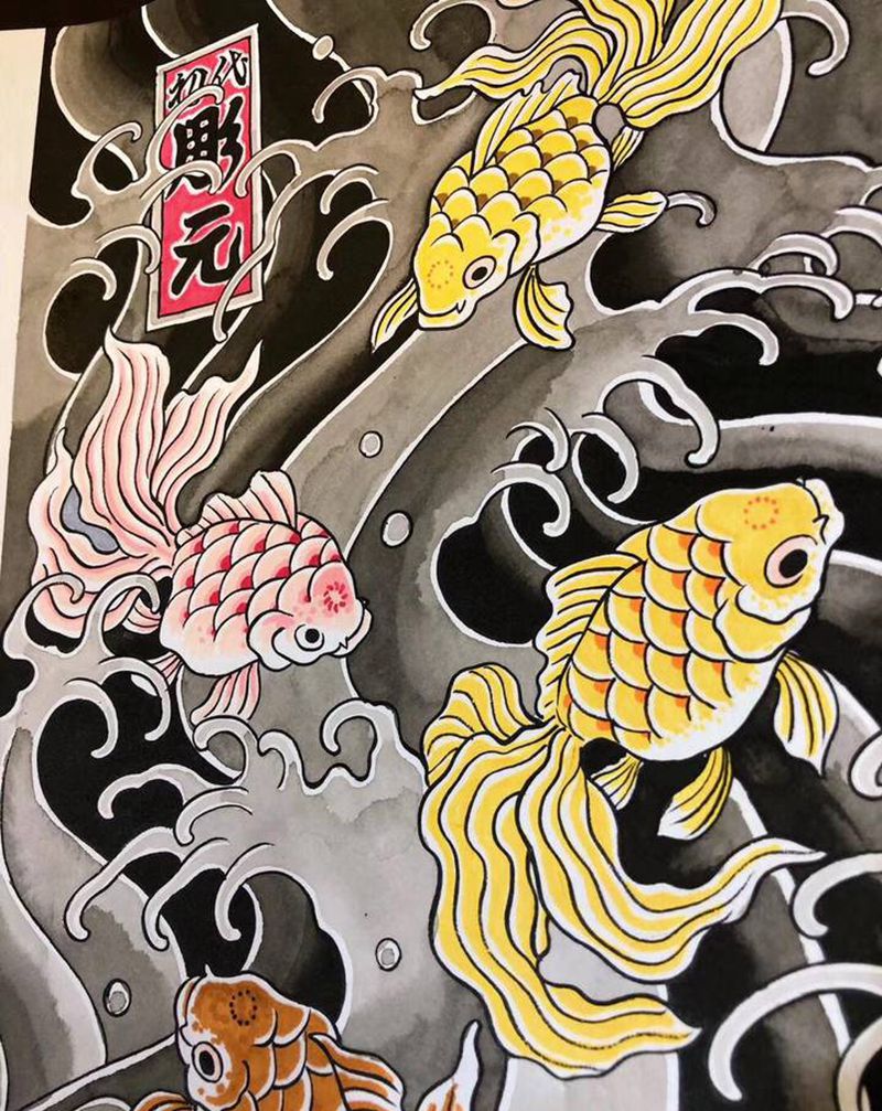 老传统纹身手稿纹身图片_老传统纹身图案