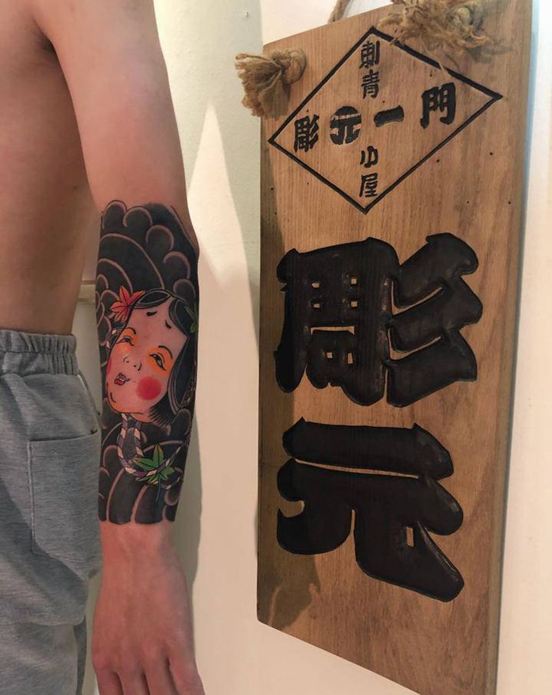 老传统纹身纹身图片_手臂老传统纹身图案