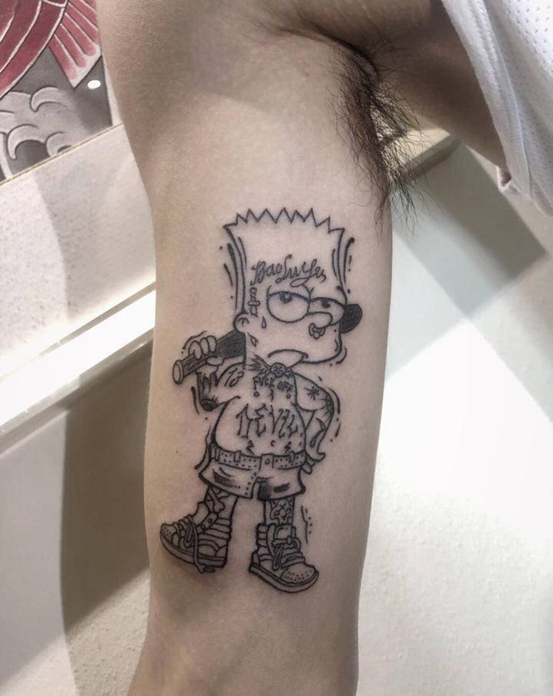 小图纹身图片_手臂Old School纹身图案