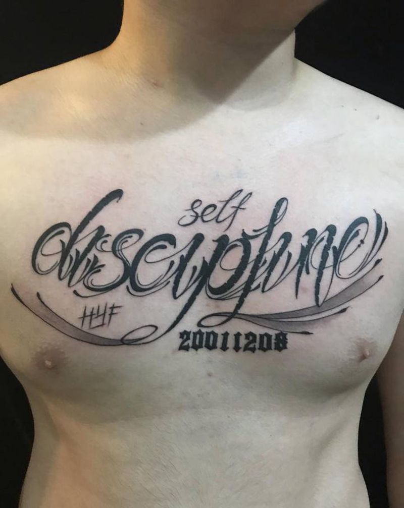 私人订制纹身图片_胸部纹身图案