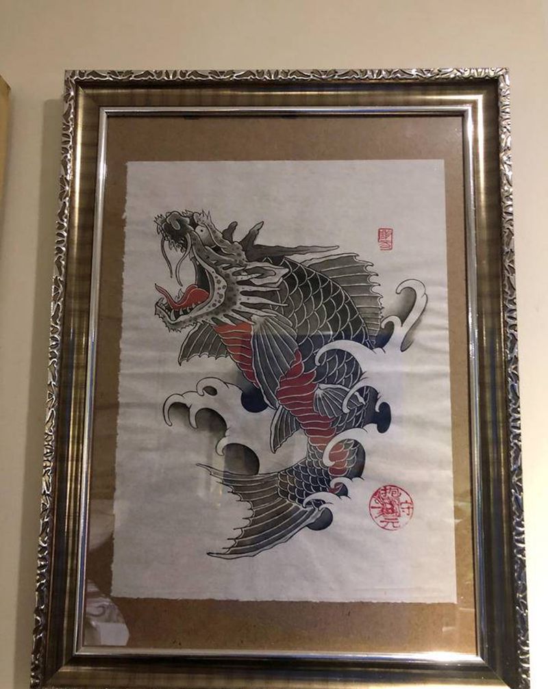 手稿纹身图片_老传统纹身图案